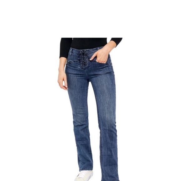 Free People We The Free Jeans NWT HP Jean.Eva Lace-Up High Rise Boot Cut Size 31 - Picture 11 of 11